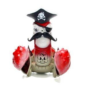 Cap'n Rotnclaw Vinyl Figure - Greg Simkins + Strangeco - Cap'n Rotnclaw (Red)